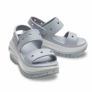 Crocs Mega Crush Sandal - Light Grey Size 6